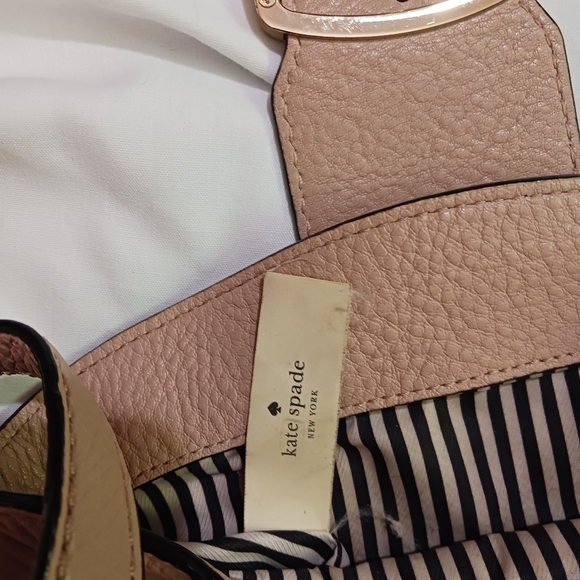 Kate Spade New York Healy Lane Lawrie Leather Shoulder Bag Pale Pink - Picture 7 of 15